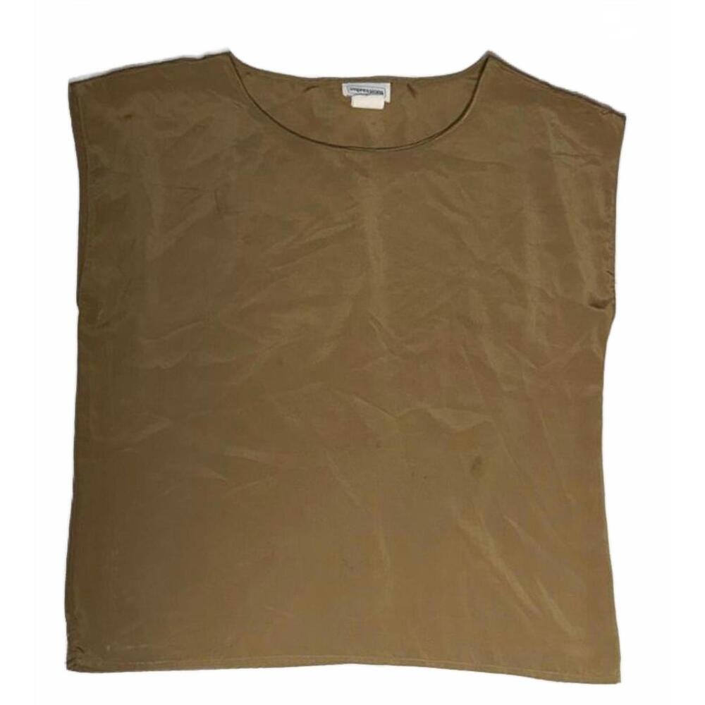 Impressions of California Sleeveless Top Tan Brown L